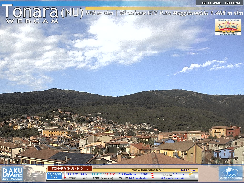 immagine della webcam nei dintorni di Bruncu Spina: webcam Tonara