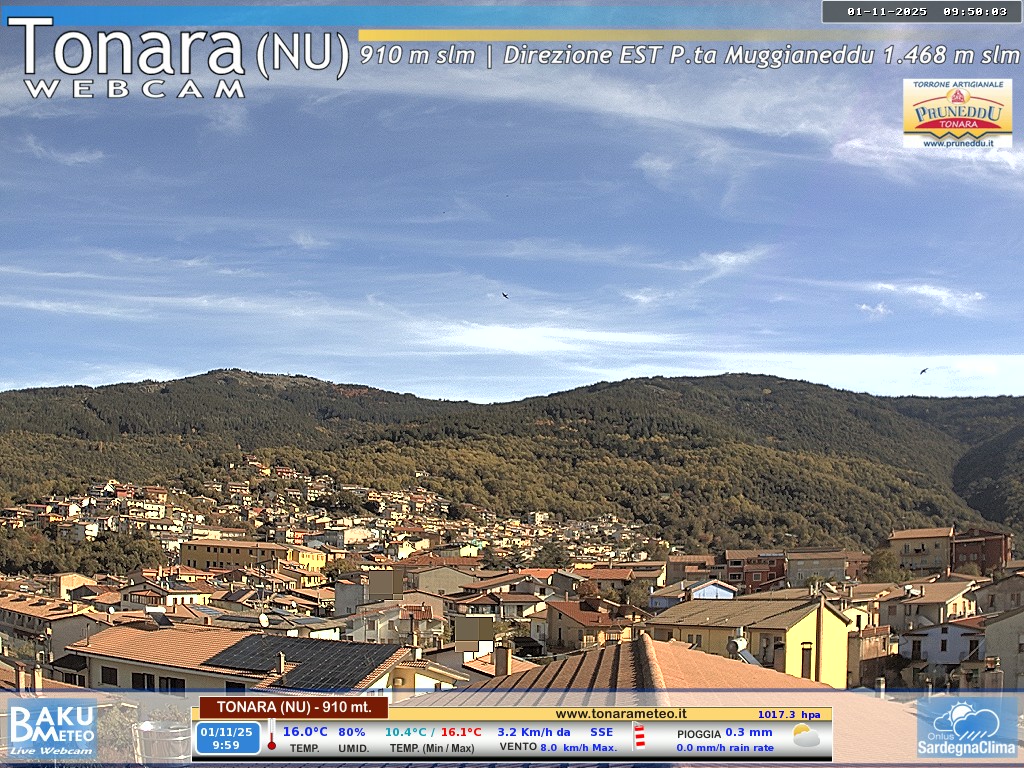 immagine della webcam nei dintorni di Villanova Tulo: webcam Tonara