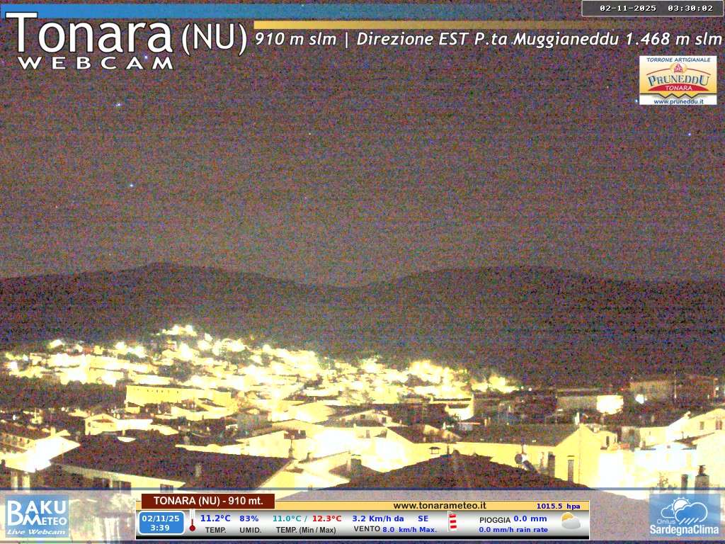 immagine della webcam nei dintorni di Seui: webcam Tonara